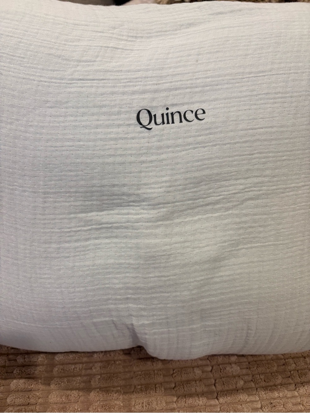 Quince Mist Organic Cotton Gauze Box Quilt in King